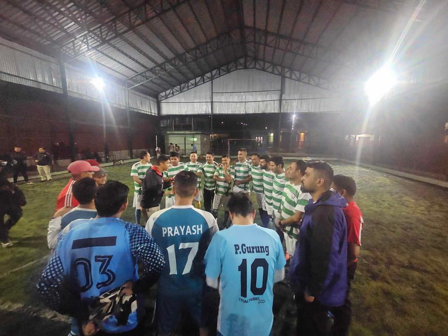 Pre-match huddle 🙌